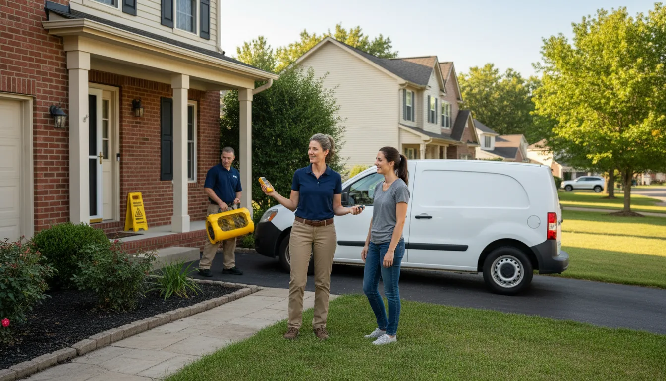 Residential water damage restoration in Pompton Plains, NJ